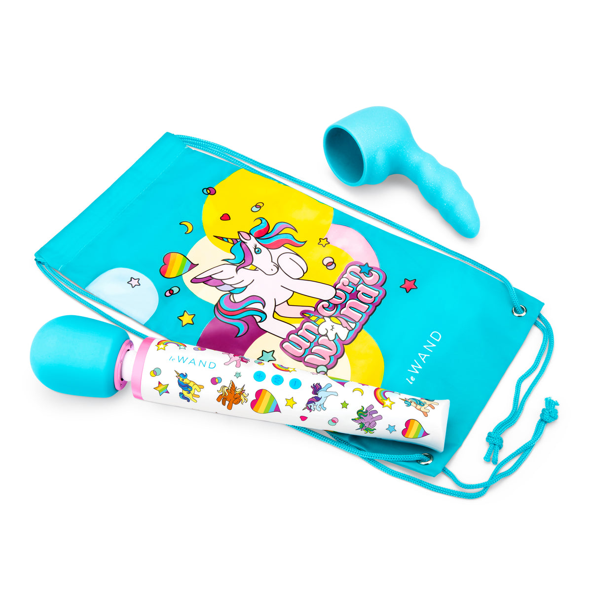 Le Wand Unicorn Vibrating Wand Massager Set