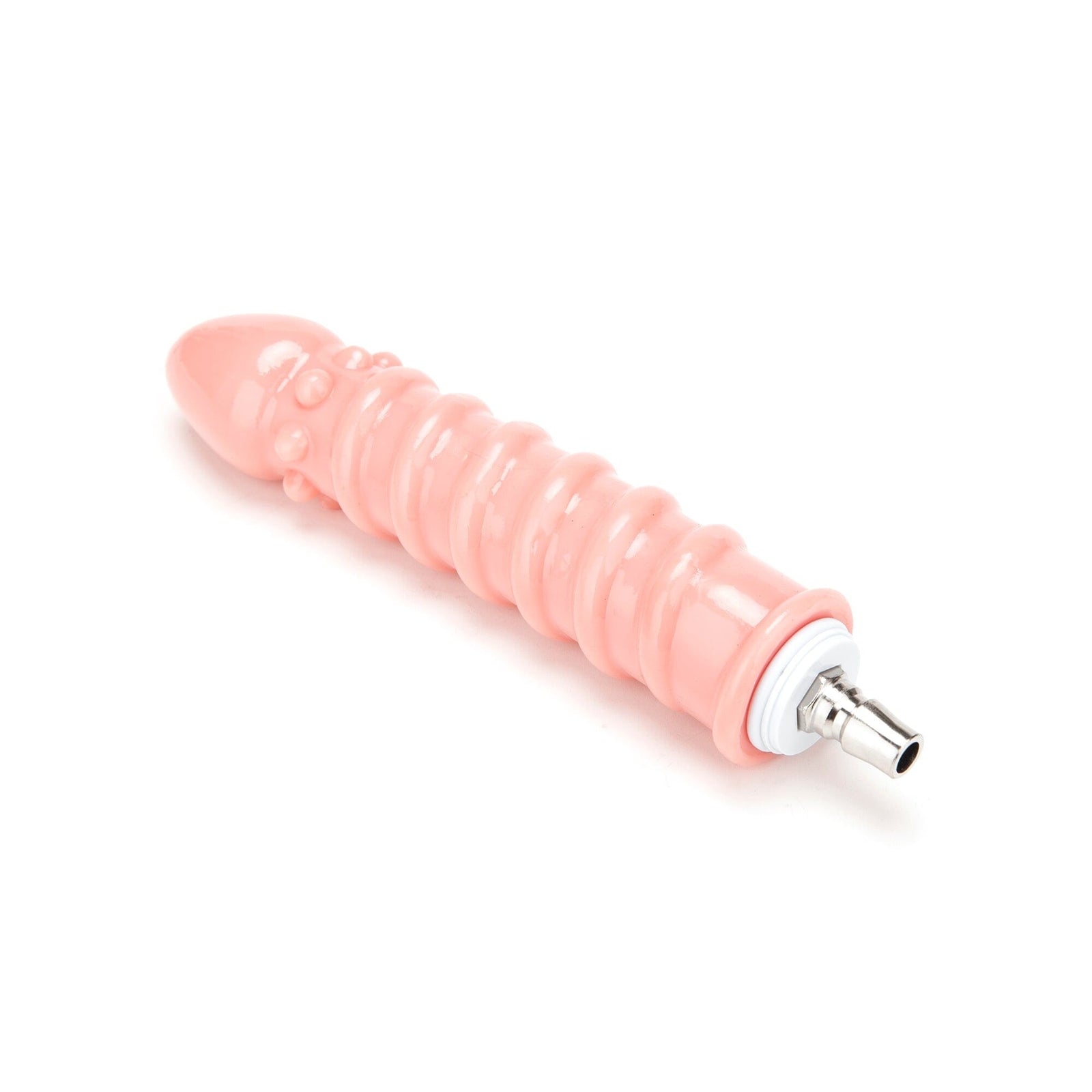 8.5" Spiral Texture Dildo Attachment - Flesh - The Cowgirl Sex Machine