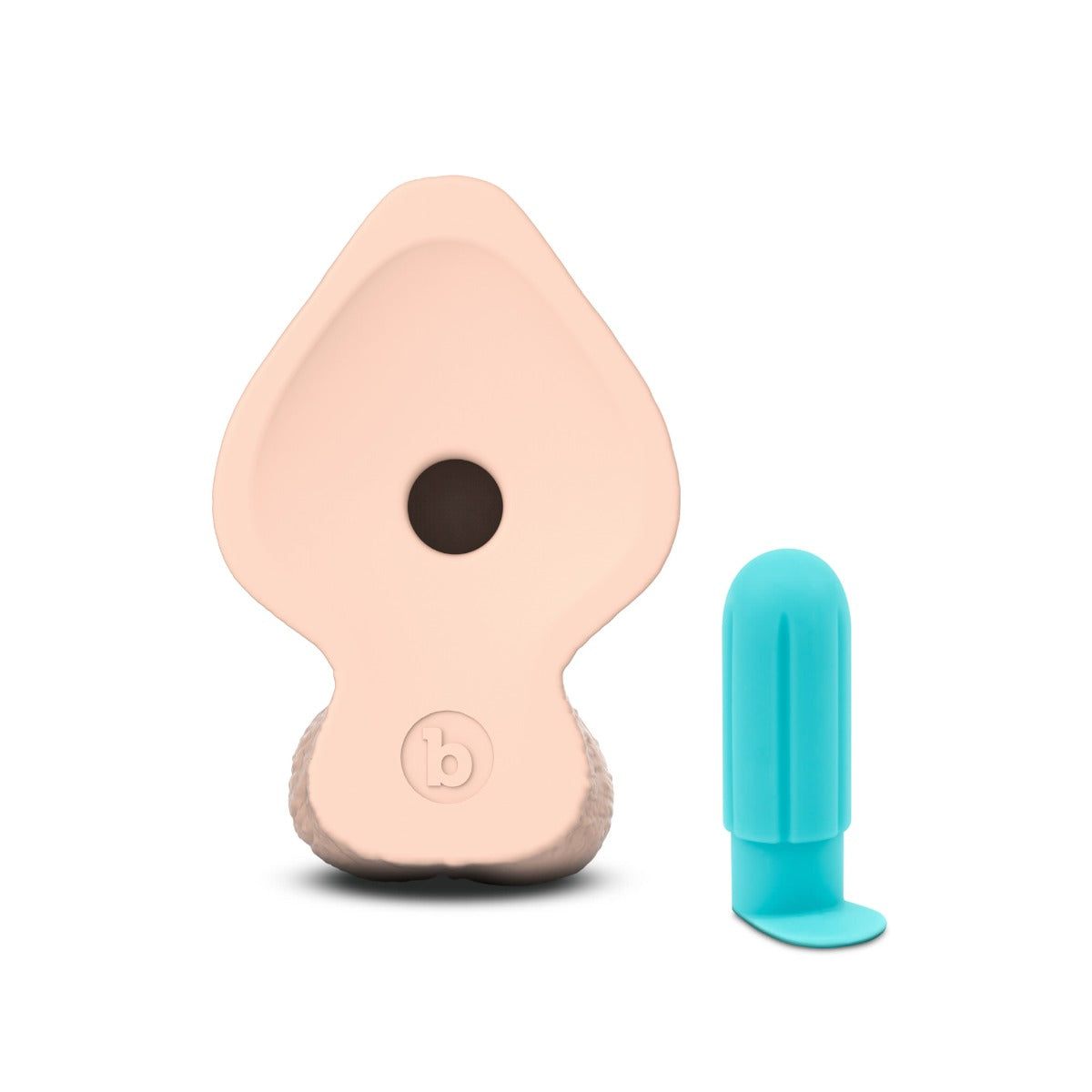 slipskin realistic silicone dildo 8" girthy cream
