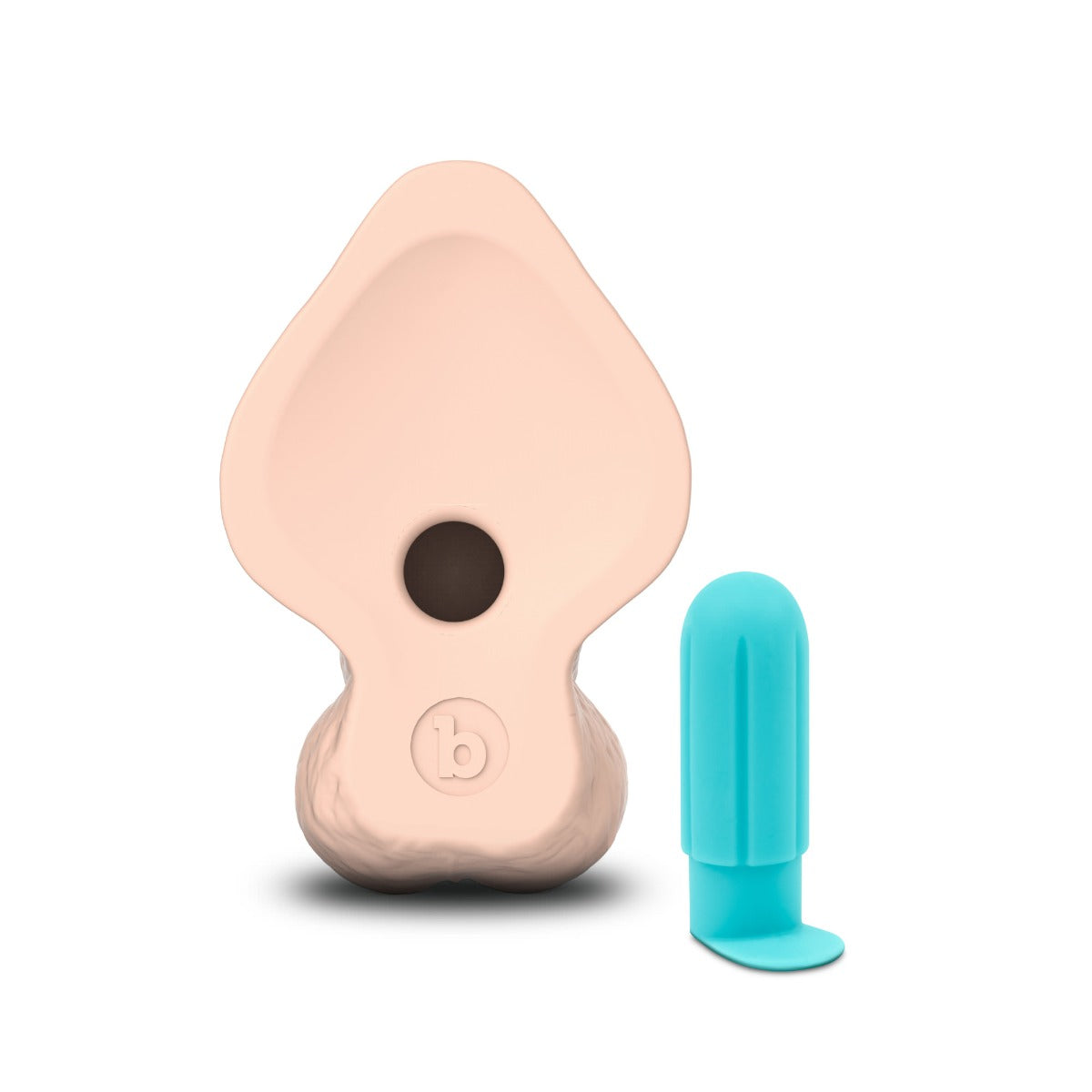 slipskin realistic silicone dildo 9" curvy cream
