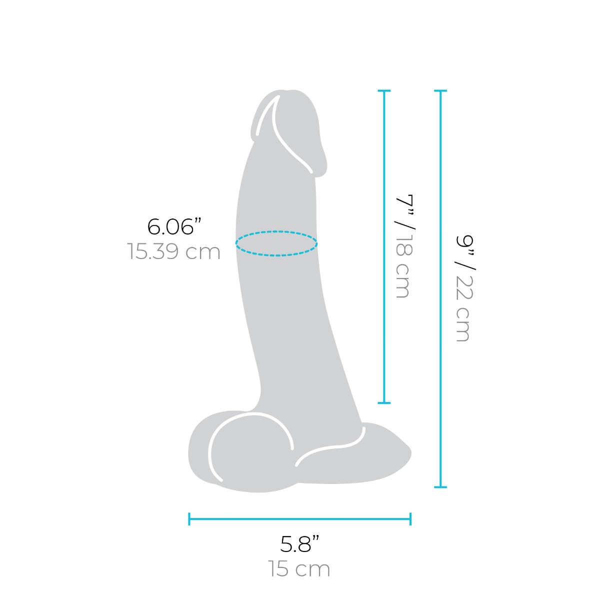slipskin realistic silicone dildo 9" curvy mocha