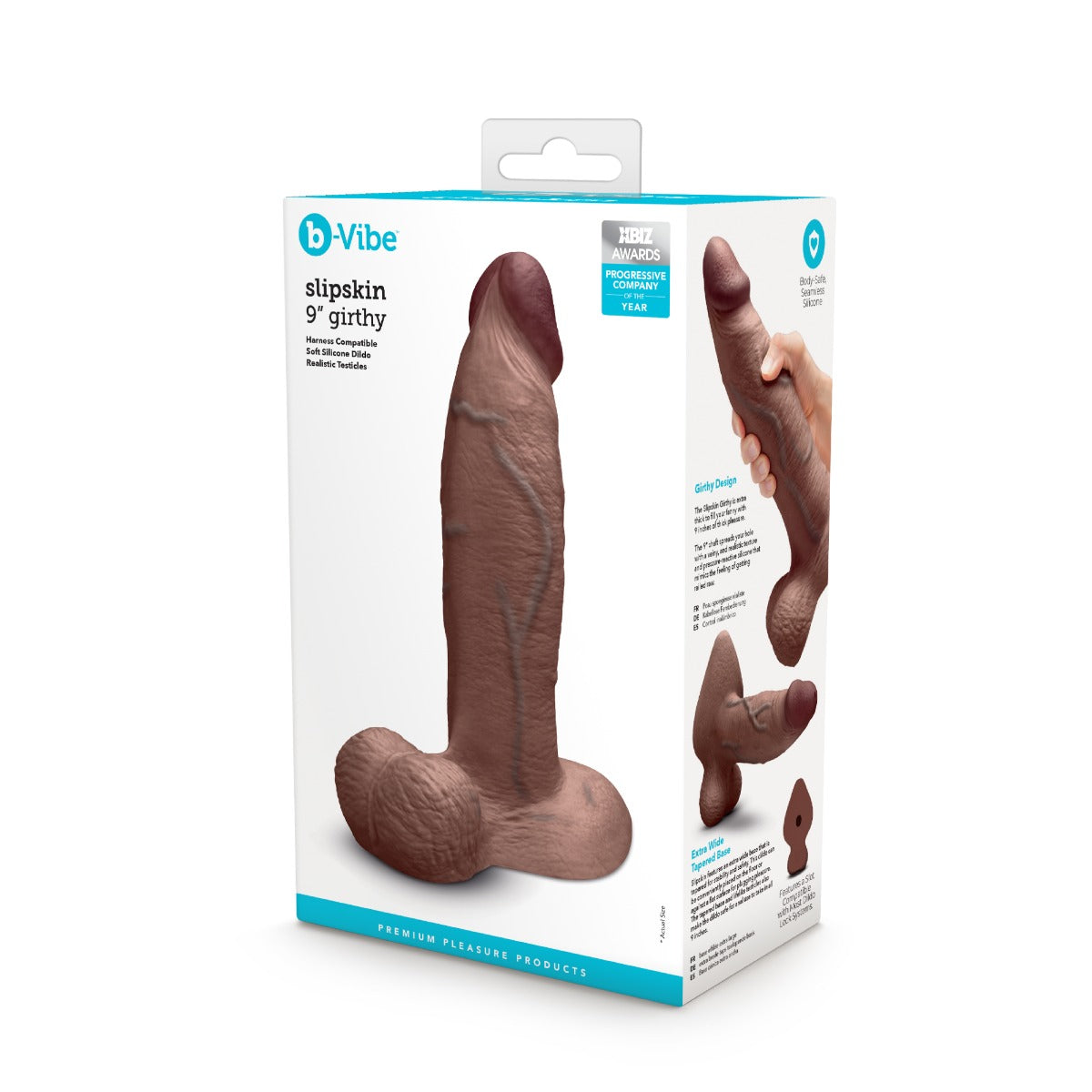 Slipskin Realistic Silicone Dildo - Girthy