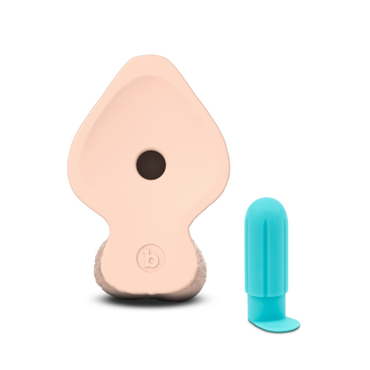 slipskin realistic silicone dildo 9" girthy cream
