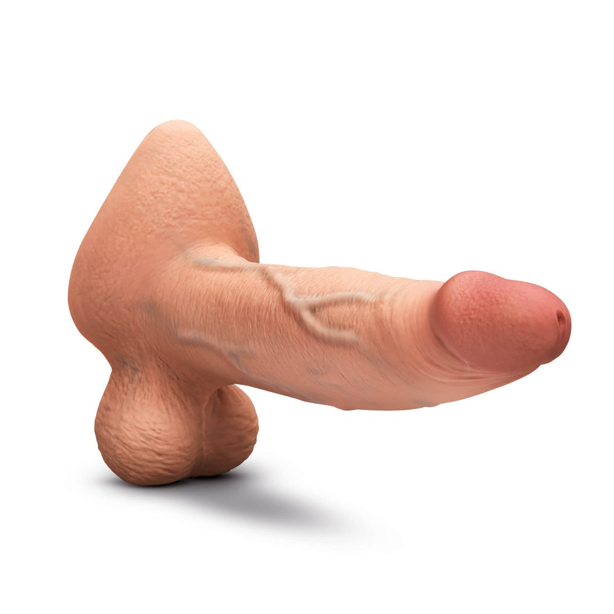 slipskin realistic silicone dildo 9" girthy mocha
