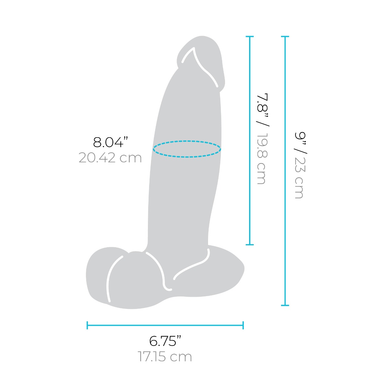 Slipskin Realistic Silicone Dildo - Girthy