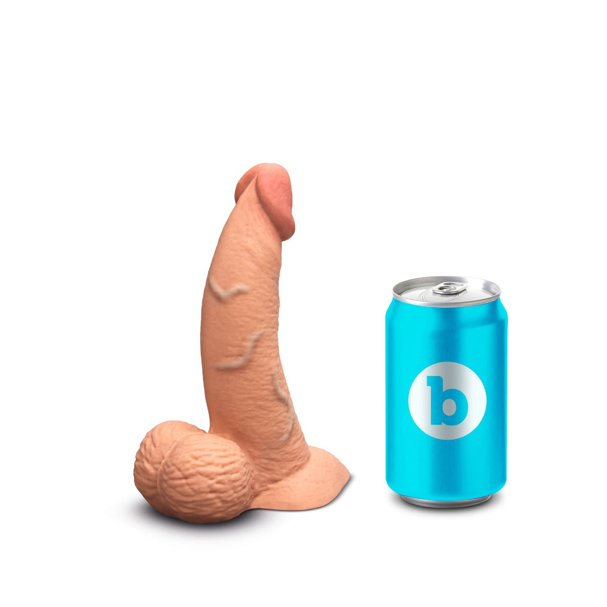slipskin realistic silicone dildo 6.5" curvy mocha

