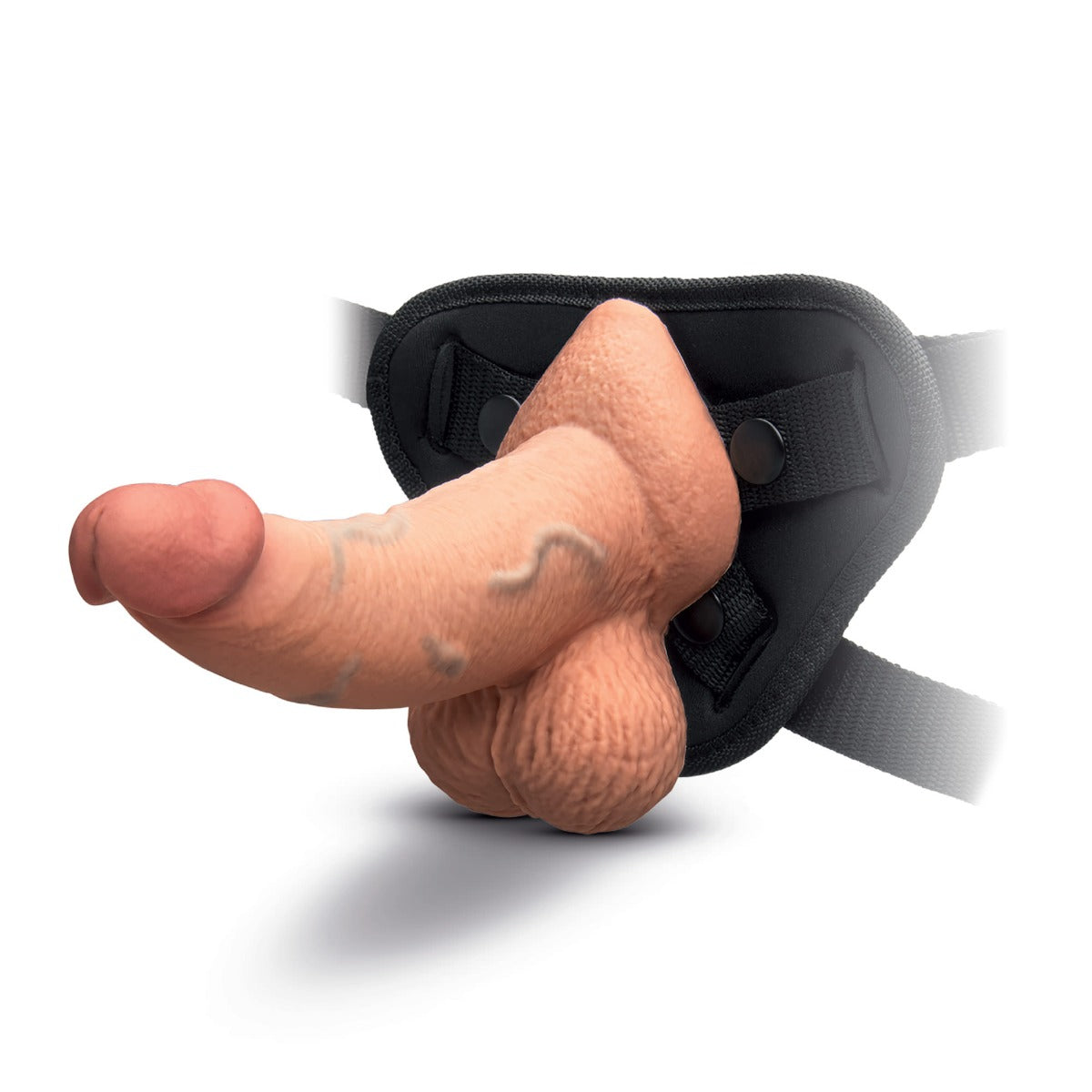 slipskin realistic silicone dildo 6.5" curvy mocha
