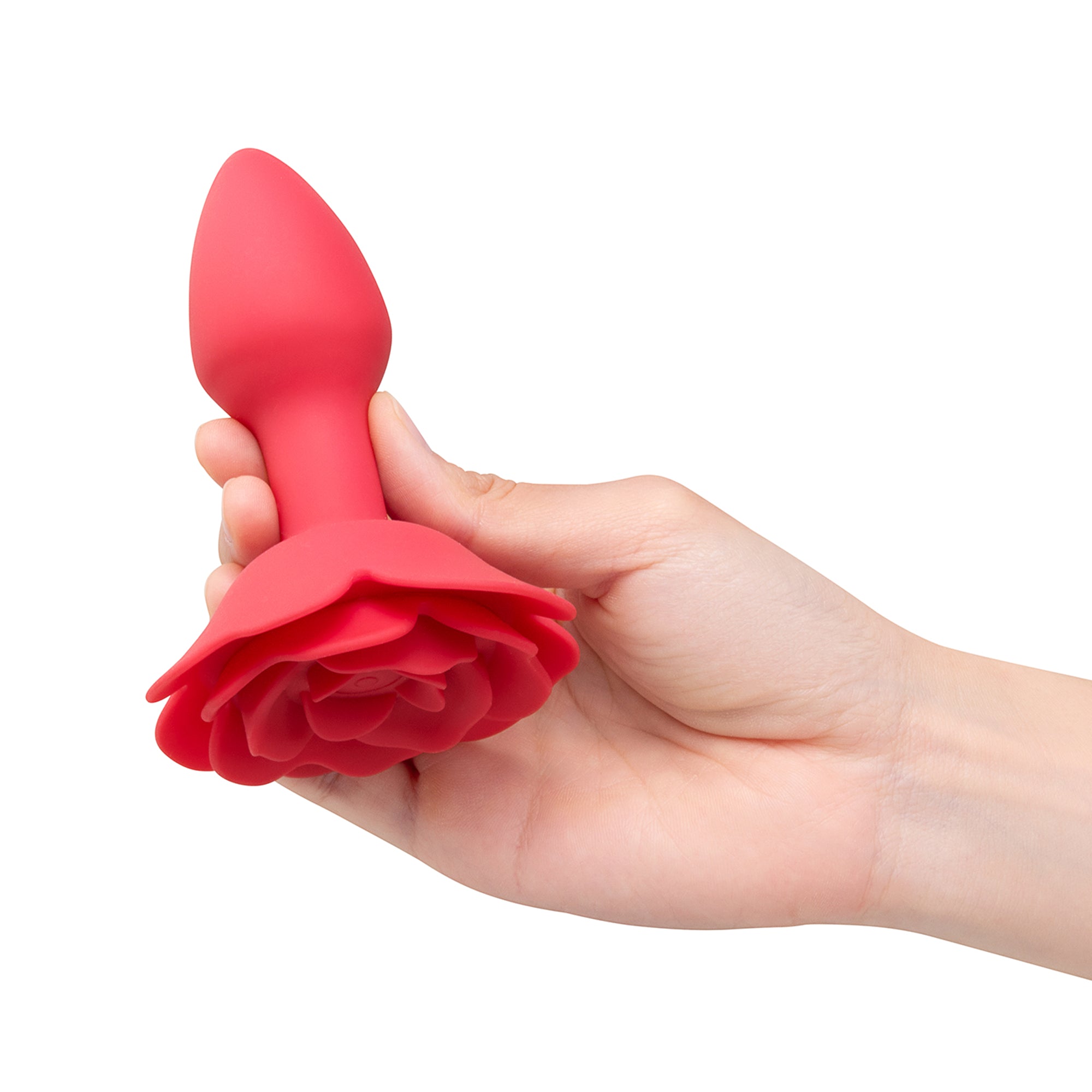 3.5 Inch Vibrating Rose Butt Plug 3.5 Inch Vibrating Rose Butt Plug