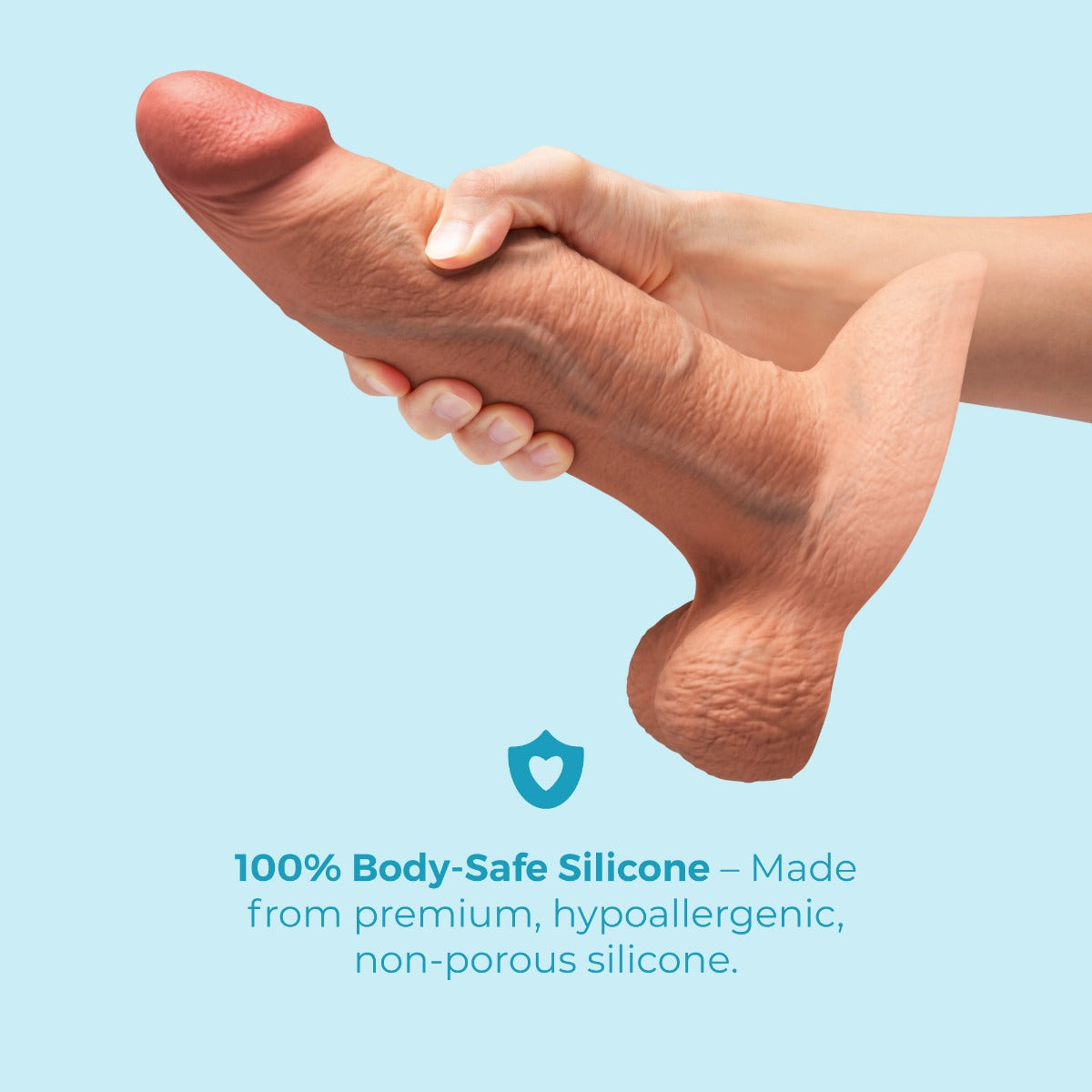 Slipskin Realistic Silicone Dildo - Girthy