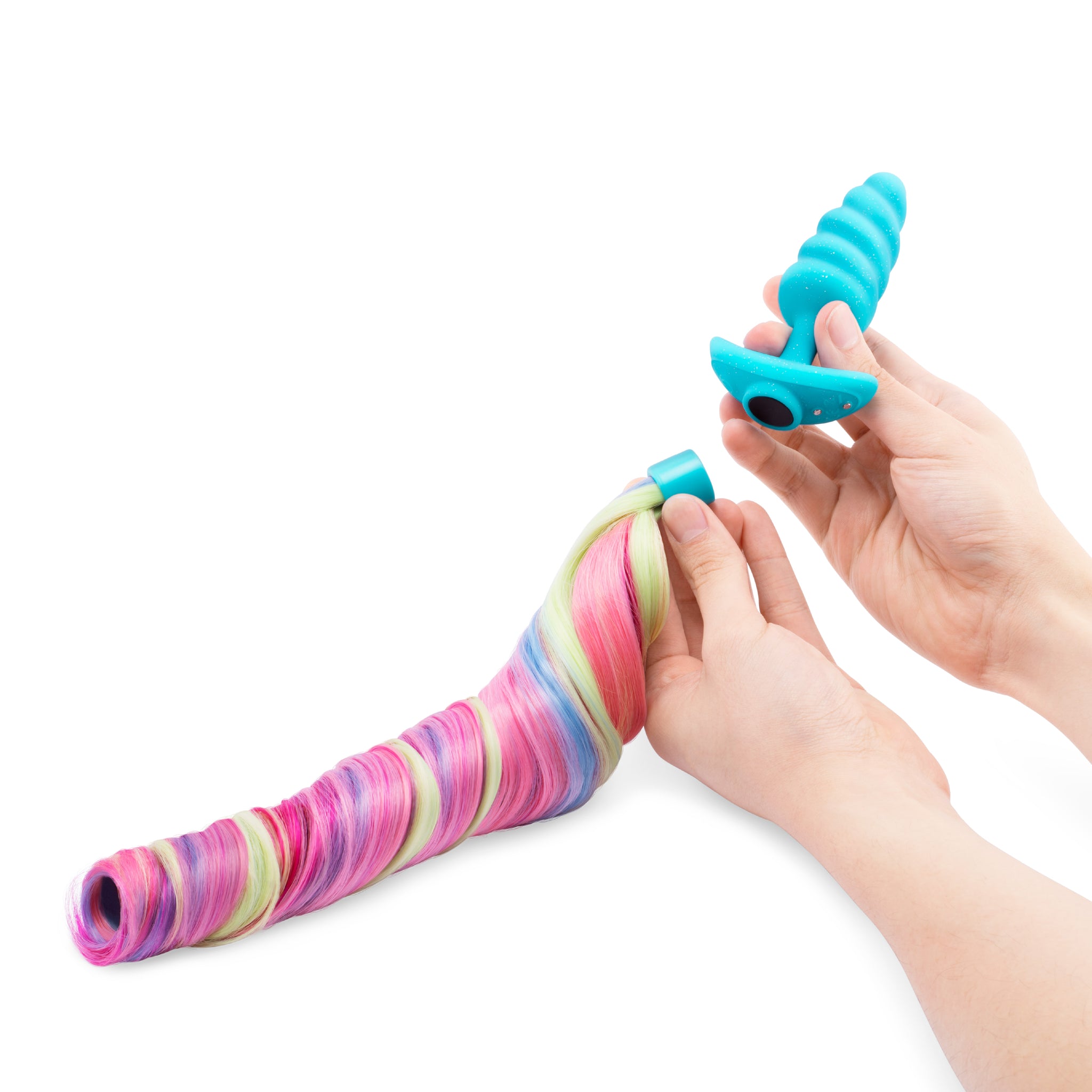 b-Vibe Unicorn Tail Plug - Vibrating with Tail | Ride The Cowgirl b-Vibe Unicorn Tail Plug - Vibrating with Tail | Ride The Cowgirl