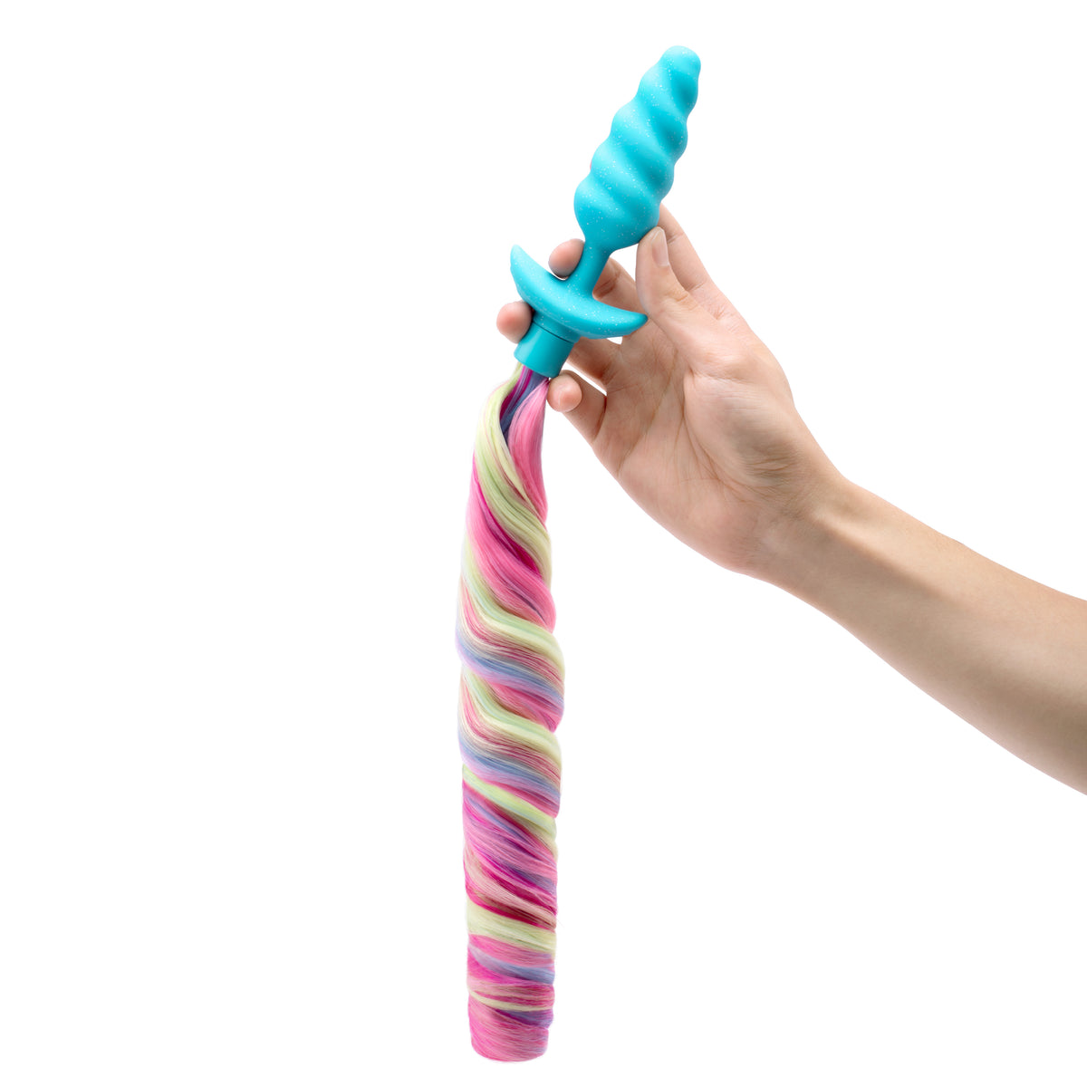 b-Vibe Unicorn Tail Vibrating Butt Plug