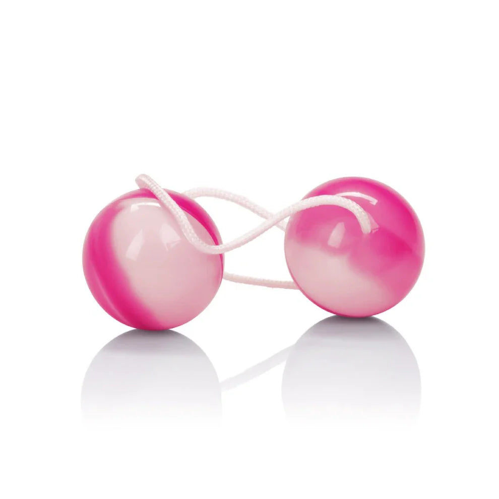 Duotone Orgasm Balls - Pink & White