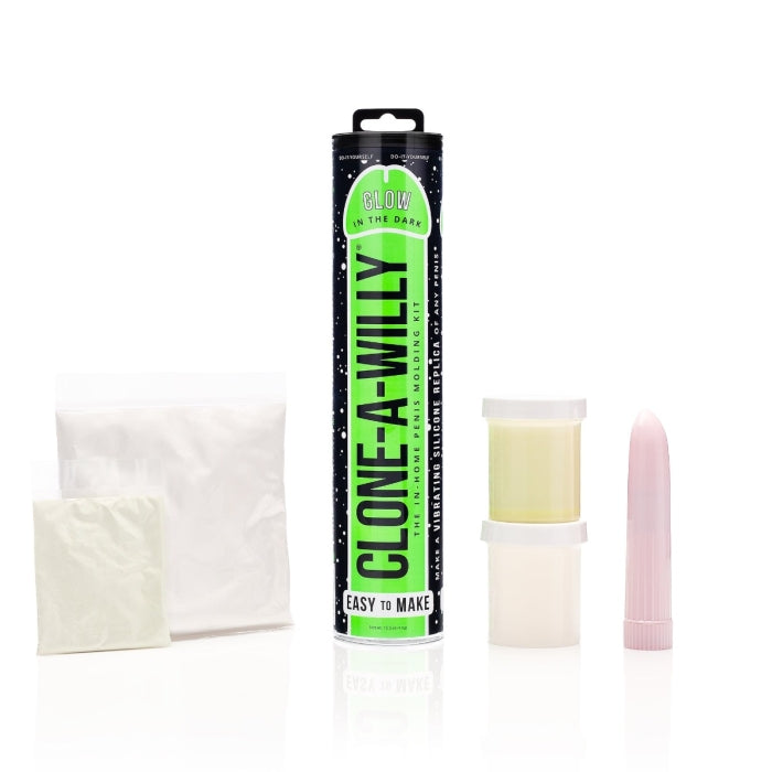 Clone-A-Willy Silicone DIY Homemade Vibrating Dildo Penis Molding Kit - Glow in the Dark Green