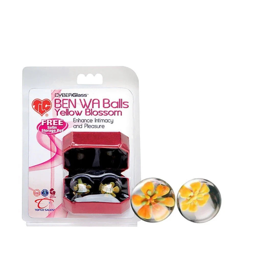 CyberGlass Ben Wa Balls – Yellow Blossom
