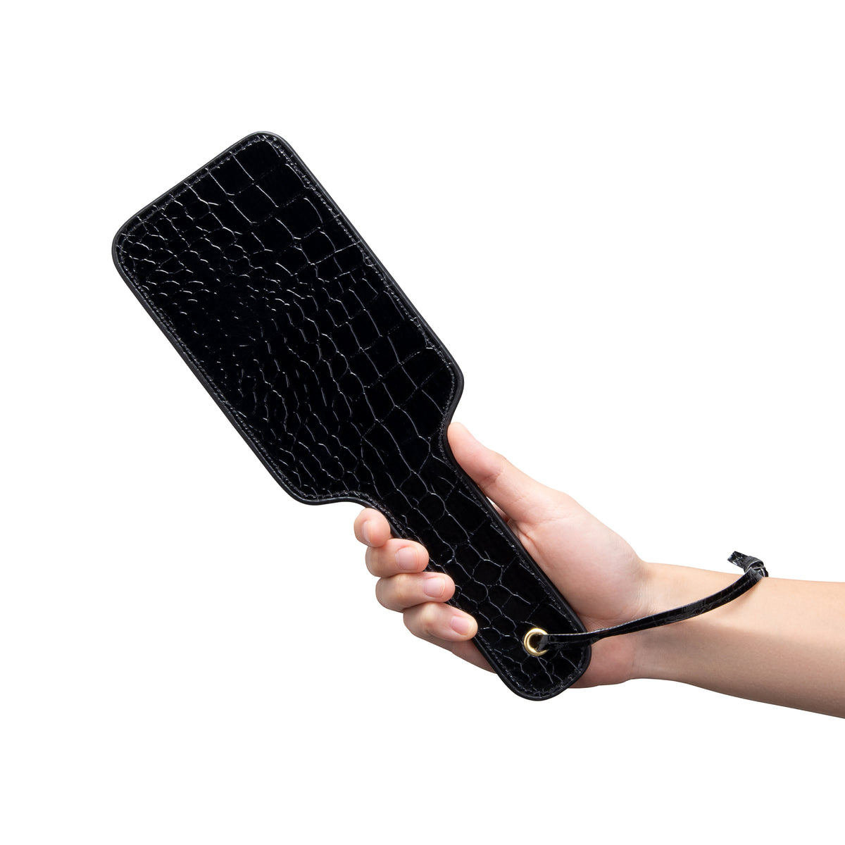 Cowgirl Patent Leather Croc Dual-Sided Spanking Paddle