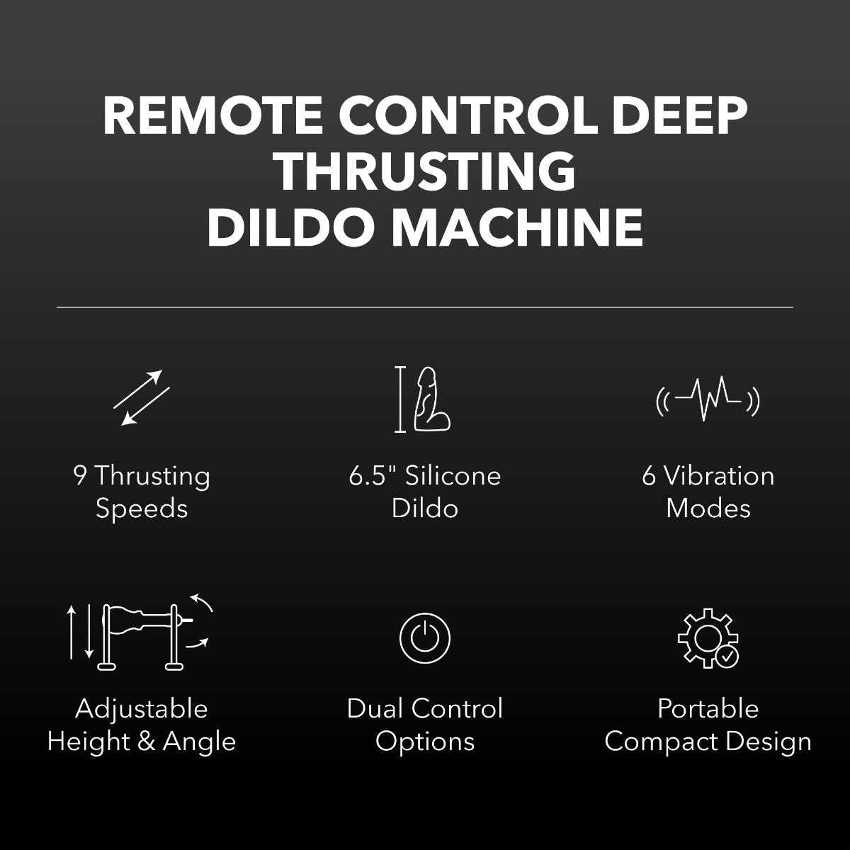 Remote Control Adjustable Dildo Machine
