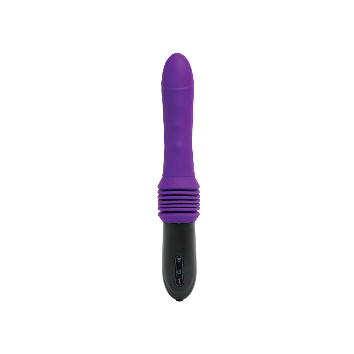 Purple and black Hero shot of Hands-Free Thrusting Sex Machine 