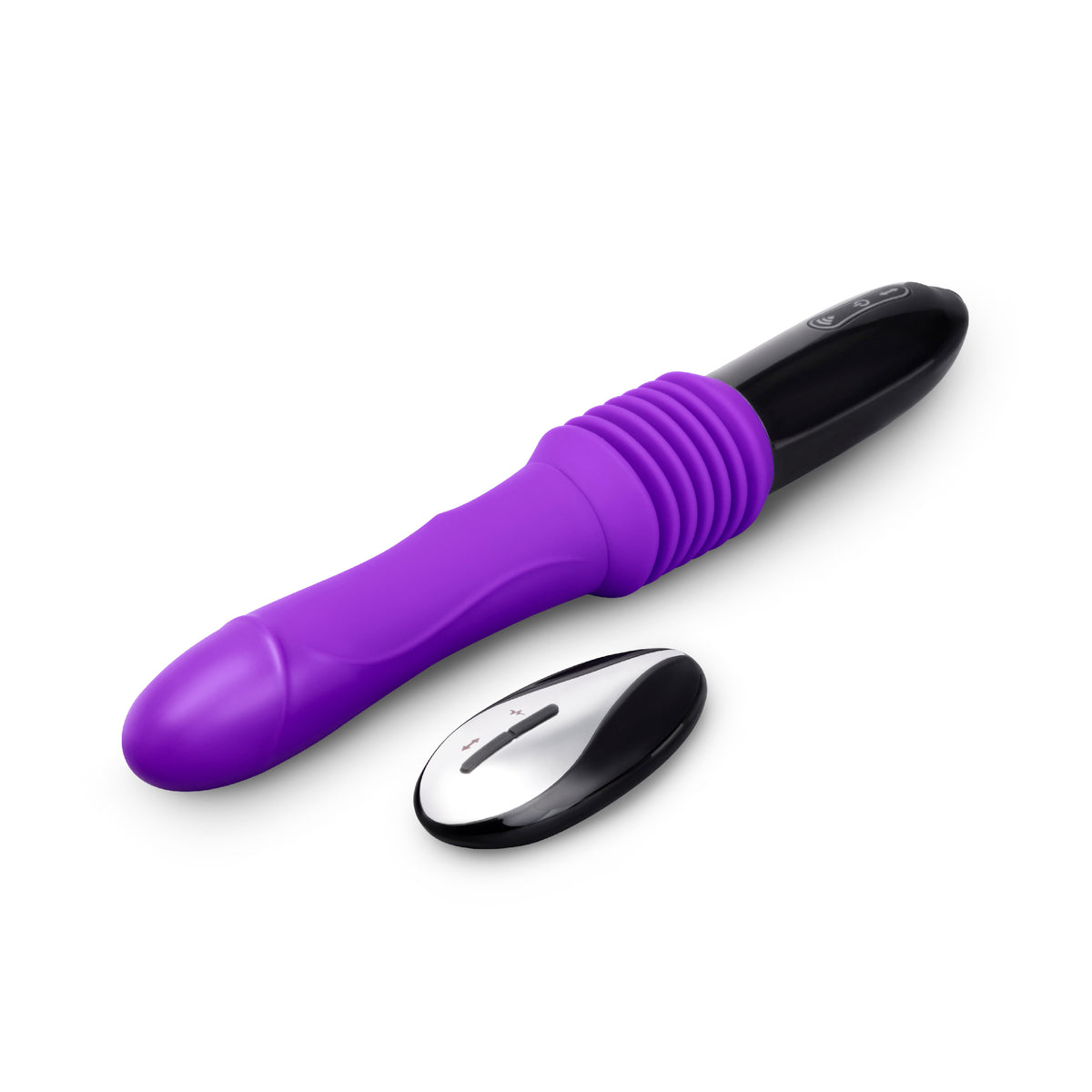 Hero shot of Hands-Free Thrusting Sex Machine with the remote on the side