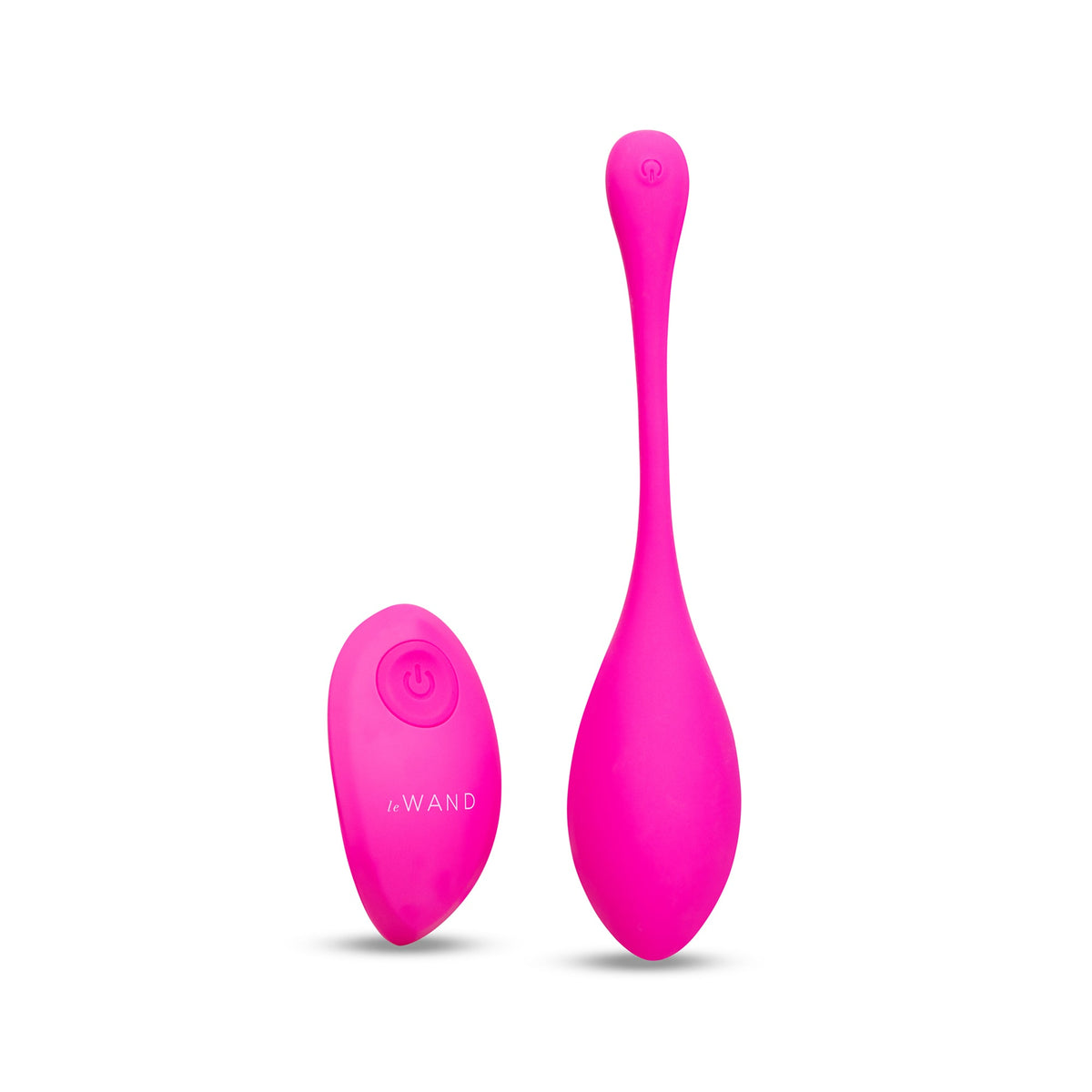 Le wand remote on the left and le wand  egg vibrator on the right.