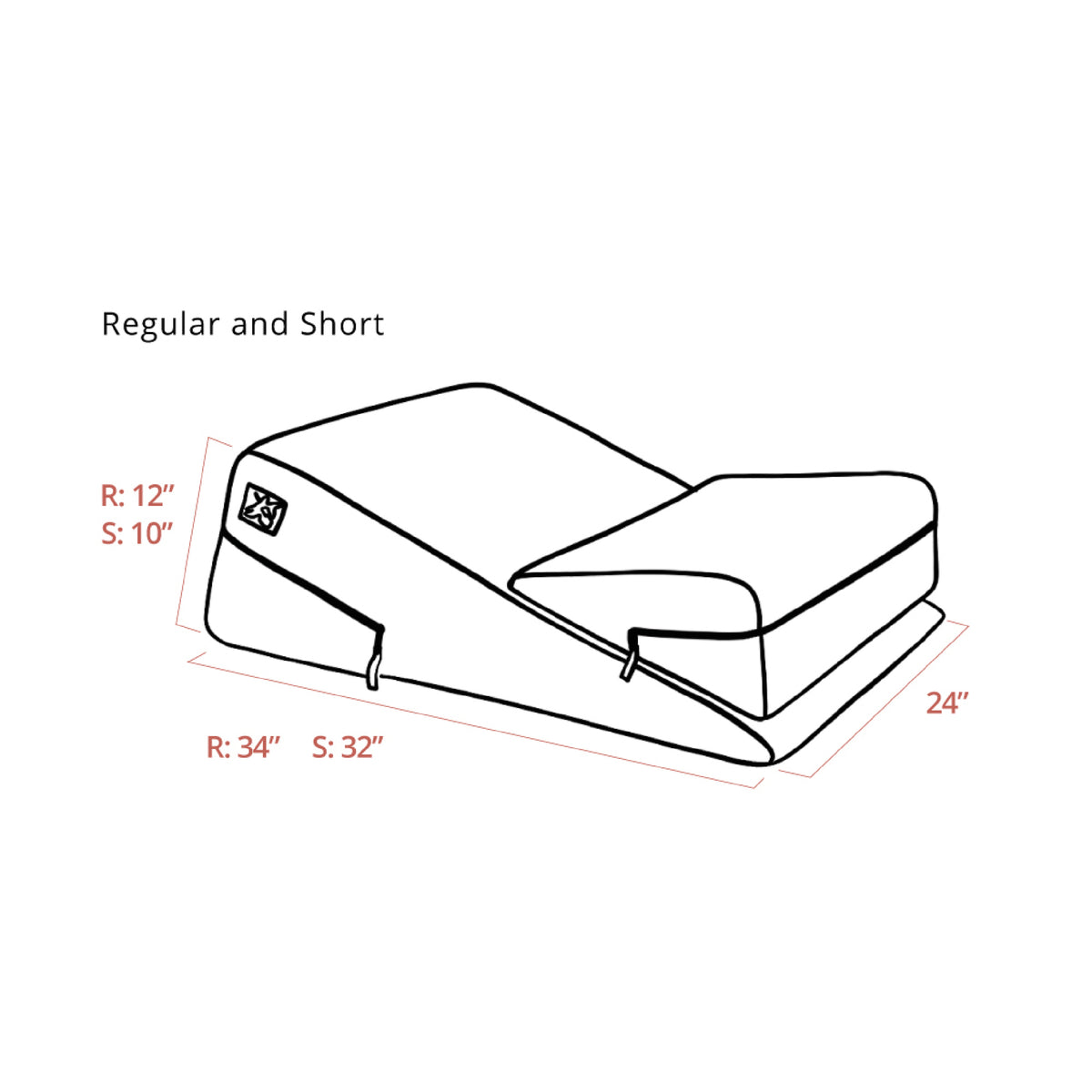 Liberator Double Sex Pillow Wedge Combo Measurements