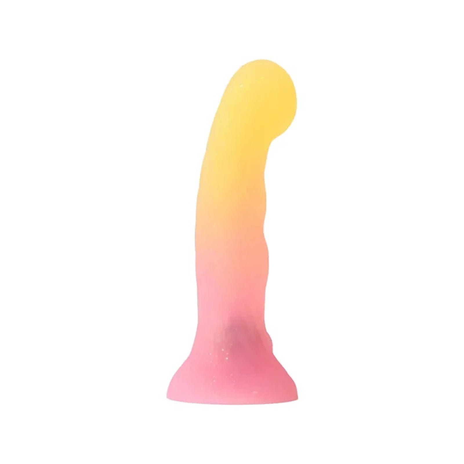 Love to Love Dildo LED Sugar Bomb standing upright on its pink suction cup base