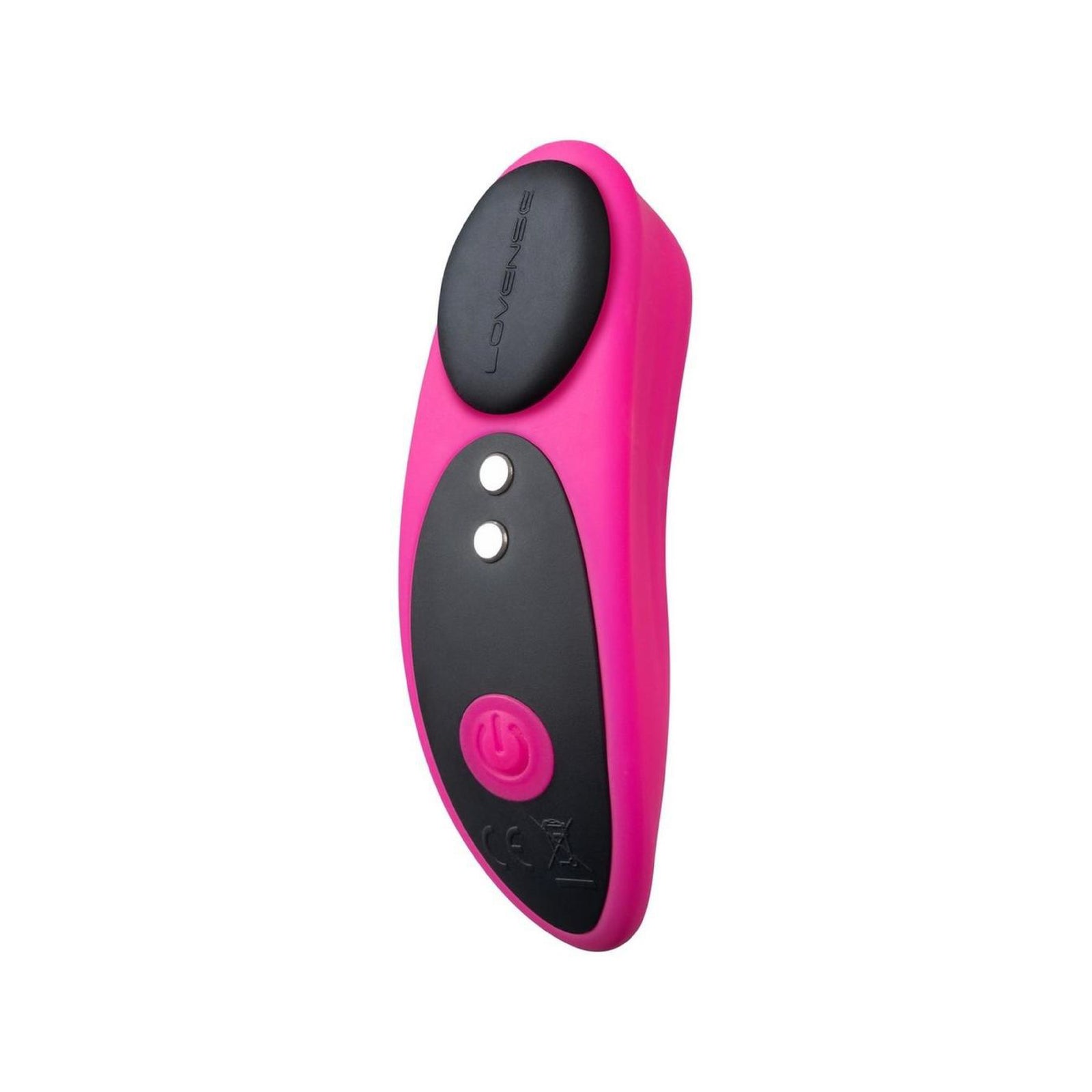 Lovense Ferri pink silicone app-controlled panty vibrator with magnetic holding cap