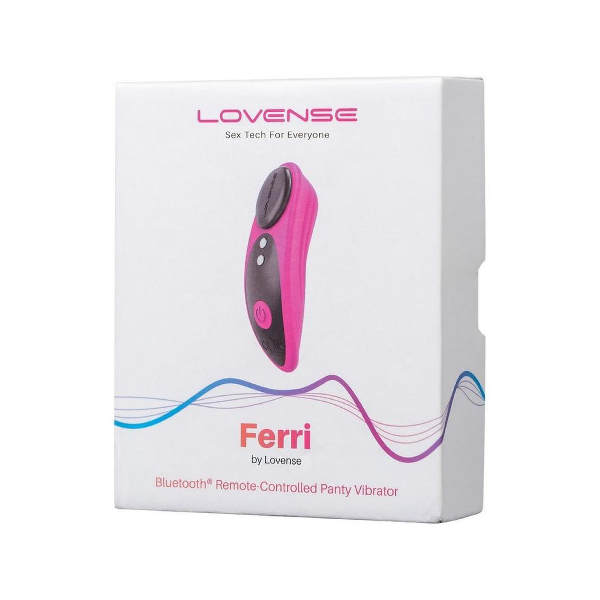 Lovense Ferri pink panty vibe with magnetic USB charging cable and packaging contents