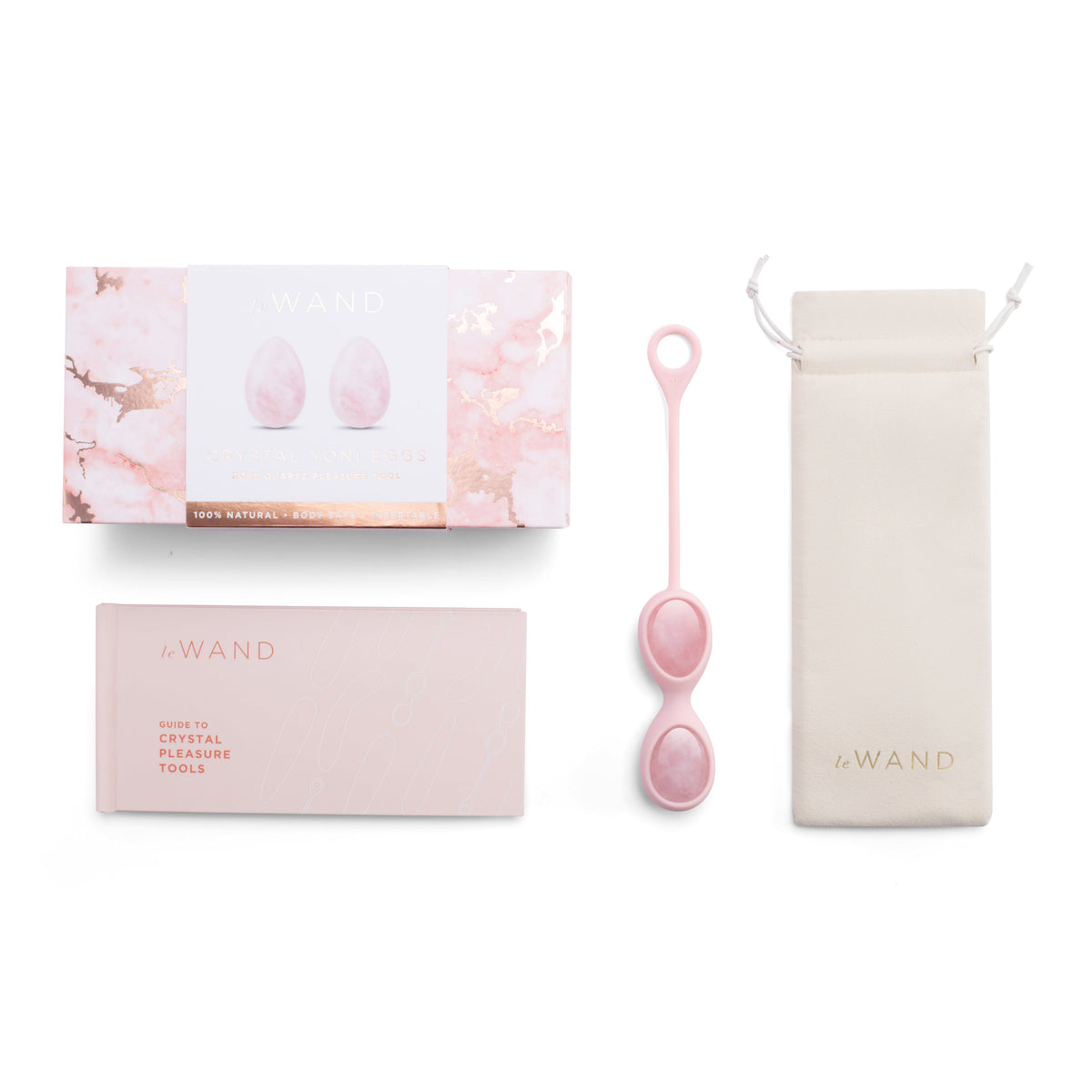 Le Wand Crystal Yoni Eggs (Pink)
