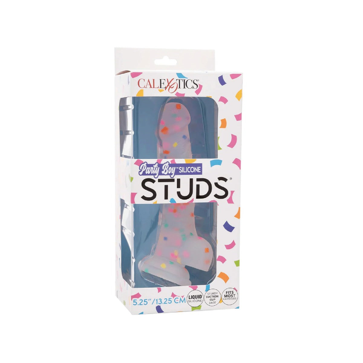 Package of 'Party Boy Silicone Studs' by Calexotics on a white background