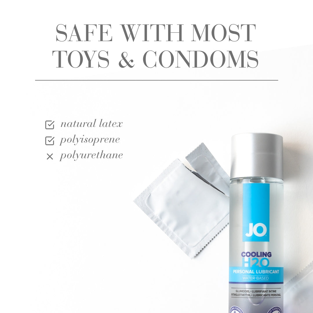 JO cooling lubricant bottle with packaging on a white background