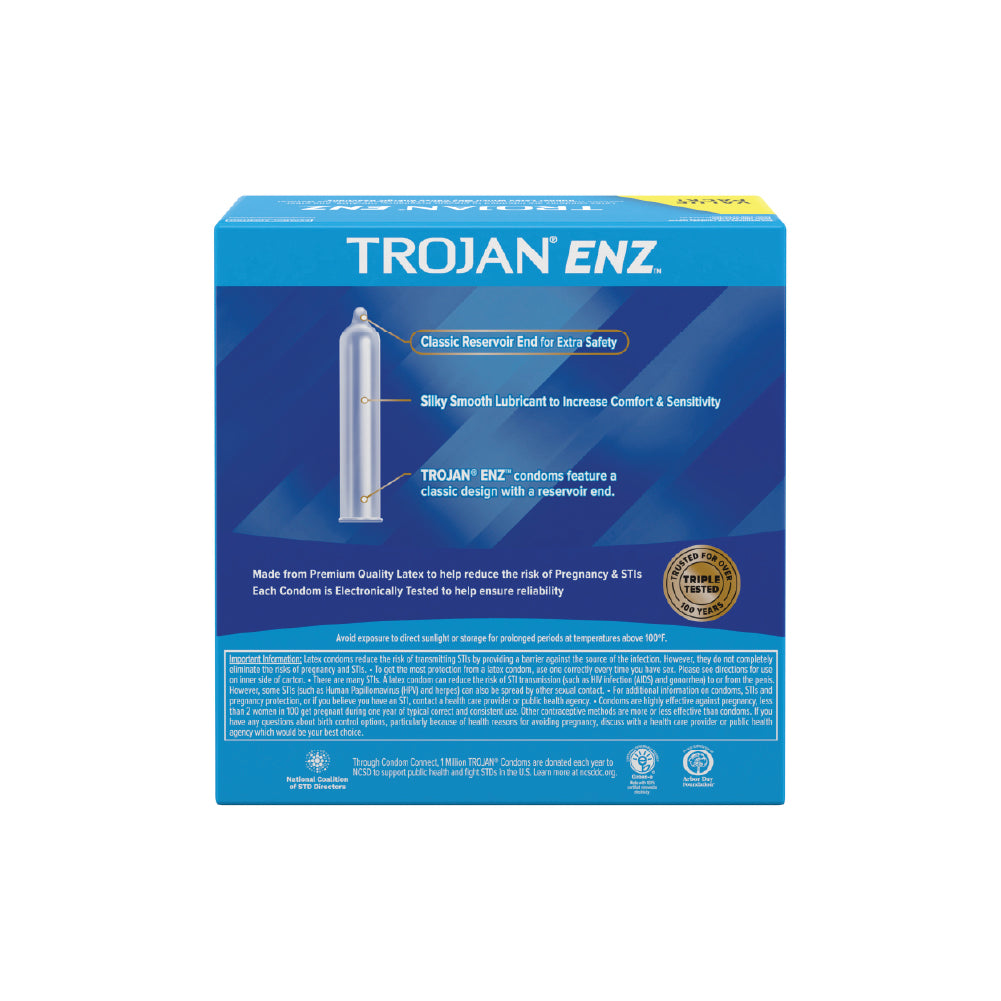 Trojan ENZ packaging on a white background