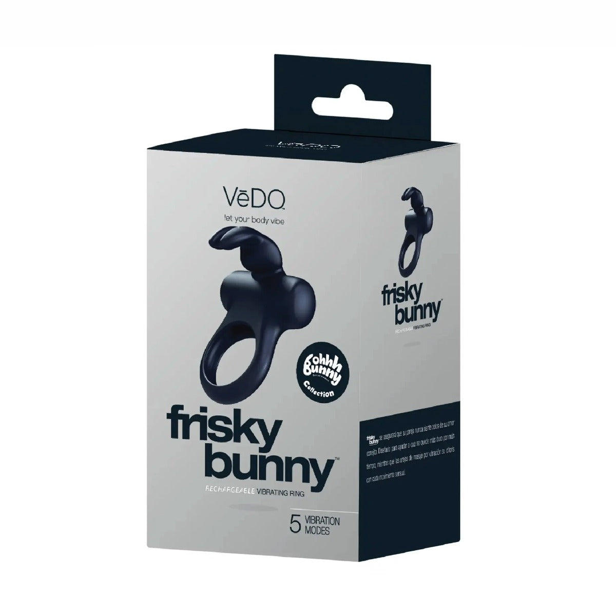 Box of VeDO frisky bunny product on a white background