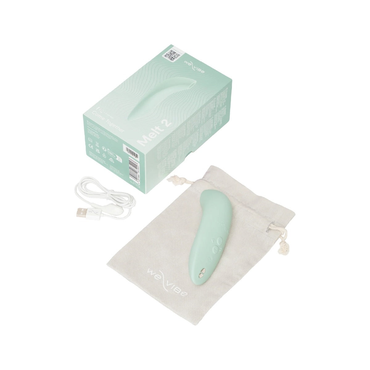 We-Vibe Melt 2 Rechargeable Silicone Clitoral Suction Couples Vibrator