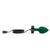 b-Vibe Vibrating Jewel Plug M/L Emerald Green with charging cable - The Cowgirl Sex Machine