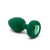 b-Vibe Vibrating Jewel Plug M/L Emerald Green - The Cowgirl Sex Machine