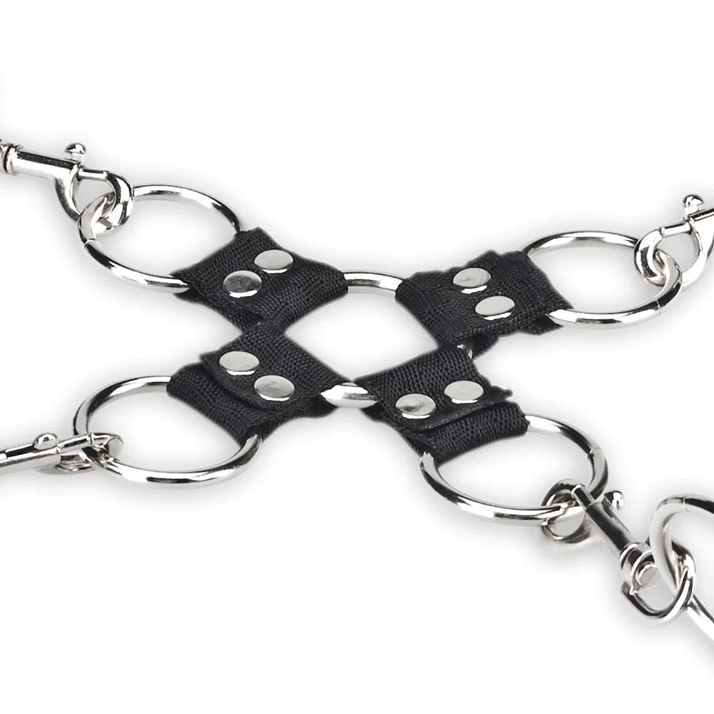 Lux Fetish 5-Piece Soft Cuff Hogtie BDSM Bondage Set - The Cowgirl Sex Machine